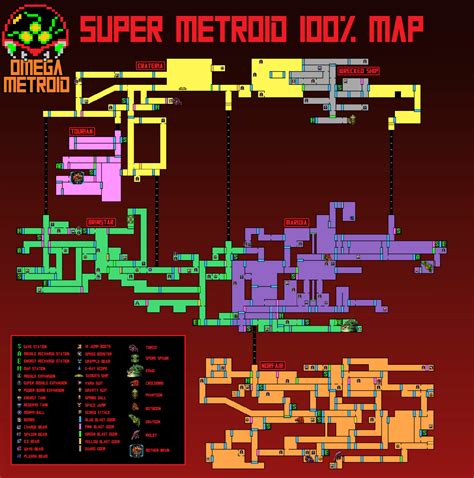 omega metroid routes